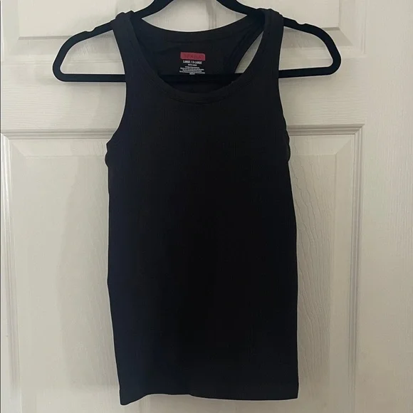 SPANX Black Ribbed Tank - Picture 1 of 8